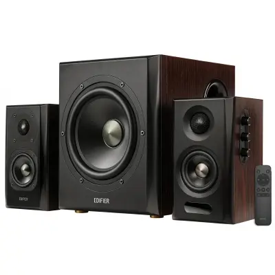 Edifier S355DB 2.1 sustav zvučnika, 150W, Hi-Res Audio, Bluetooth 6.0 LDAC, HDMI eARC, orah