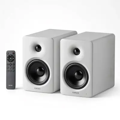 Edifier M90 Aktivni Stolni Zvučniki – 100W RMS, Hi-Res Audio, Bluetooth 6.0, HDMI eARC, bijeli