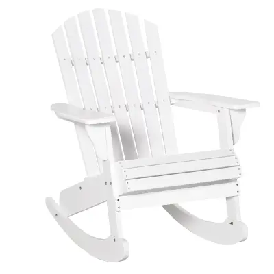 Adirondack stolica za ljuljanje 77x94x97 cm bijela
