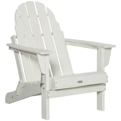 Vrtna stolica Adirondack 75x87x93 cm Bijela