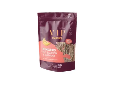 Tramp VIP Snack Fingers Losos & Banana priboljški za pse, 150 g