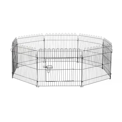 Igraonica za štence 71x61 cm Crna