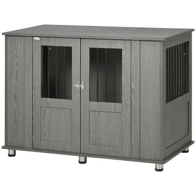 Kavez za psa 116x60x87 cm Sivi