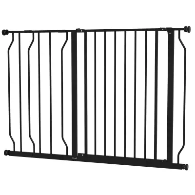 Sigurnosna vrata podesive duljine 75-115 cm, crna