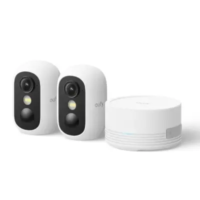 Vanjska Solarna Sigurnosna Kamera EUFY C35 2-Pack + Home Mini