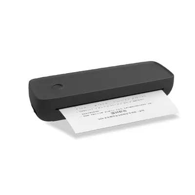 Mini kućni A4 termalni pisač - 300 DPI, bežično i Bluetooth povezivanje Crna