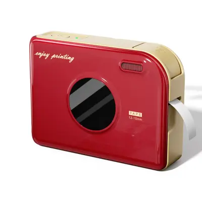 Termalni pisač naljepnica Bluetooth 4.2, 203DPI, punjiv Red