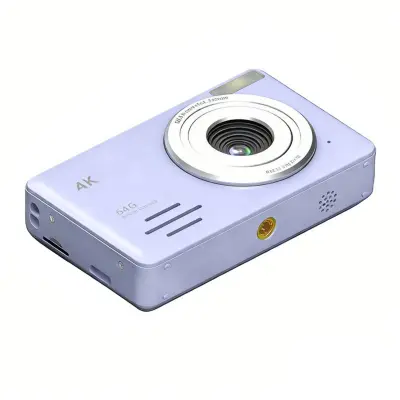 4K 64MP digitalni fotoaparat s 18x zumom - početnički putni selfie fotoaparat Ljubičasta