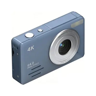 4K 64MP digitalni fotoaparat s 18x zumom - početnički putni selfie fotoaparat Tamnoplava