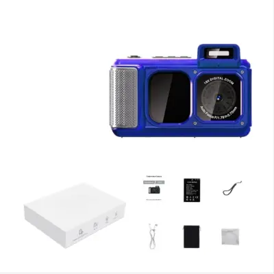 Dual-screen podvodna kamera IP68 15m, 48MP, Type-C 1800mAh