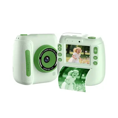 Kamera s trenutnim ispisom i 32GB memorijskom karticom — 48MP fotografije, 2,4-inčni IPS zaslon, 1080p video, USB-C punjenje Zelena