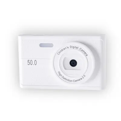 Mini digitalni fotoaparat s dvostrukim objektivom i ekranom White