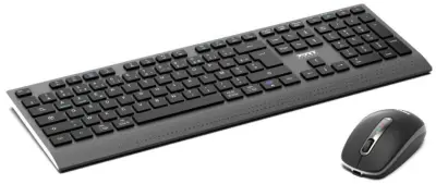Port bežična tipkovnica i miš, USB-A/C, punjiva