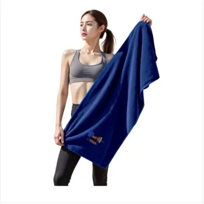 Ručnik od mikrofibre s brzim sušenjem za fitness i trčanje - super upijajući 40x95cm Tamno plava