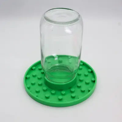 Vanjska hranilica za pčele s teglom — staklena i plastična Green