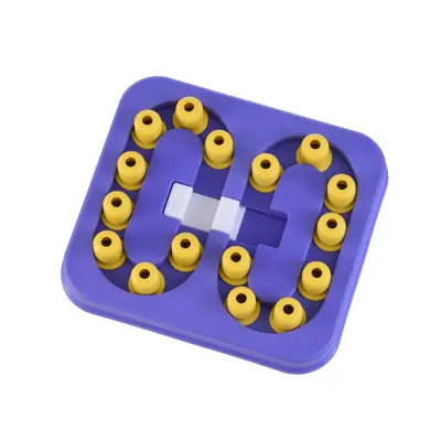 Interaktivna zdjela za sporije hranjenje pasa, PP, protiv gušenja Purple