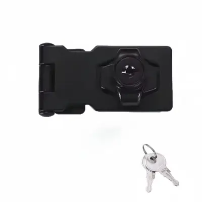 Brava za ladice od legure cinka s 4-inčnim štitnikom i ključem Black