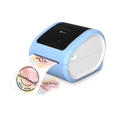 Bluetooth termalni pisač etiketa 203 DPI, USB/Ethernet, višebojni White + Blue