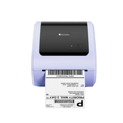 Bluetooth termalni pisač etiketa 203 DPI, USB/Ethernet, višebojni white + purple