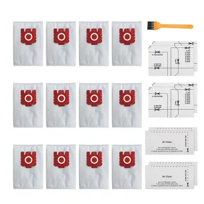 Pakiranje od 12 vrećica za usisavač, kompatibilno s Miele GN serijom, S serijom, S8/C1/C2/C3