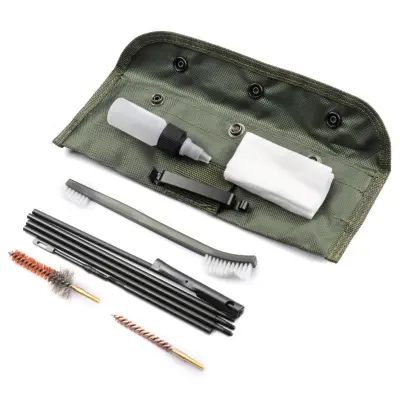 Set za čišćenje bakrenih cijevi M16 i M4, komplet s torbicom, crni