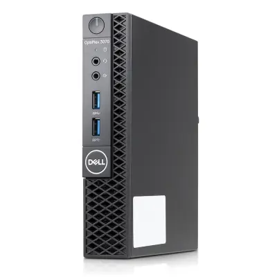 Obnovljen - kao nov - Računalo Dell OptiPlex 3070 Micro, Intel Core i5 9500T, 2.20GHz, 8 GB RAM, 256 GB SSD, Intel UHD, Windows | Crna |