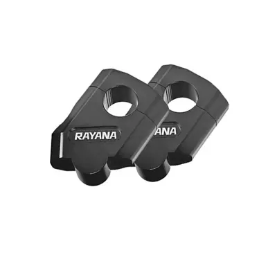 Podiživači upravljača za motocikl, crni, promjer 22 mm (1 par)
