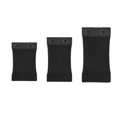 Produžetak za shapewear s 2 reda kukica - pamučni produžetak za bodi Crna