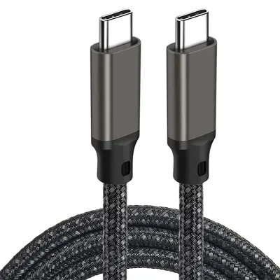 2 m USB-C na USB-C kabel za brzo punjenje - crni Titan