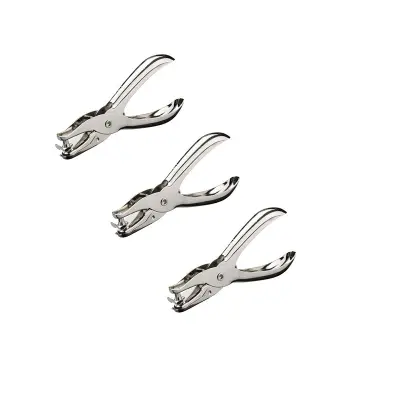 Set od 3 metalna probijača rupa, jednoručni probijač za papir, rukotvorine, uredske potrepštine