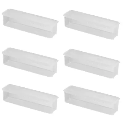 Prozirne PVC kutije za špagete - set od 6, organizator za dugu tjesteninu za kuhinjsku ostavu