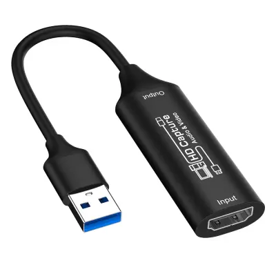 4K HDMI capture kartica USB 3.0 za prijenos uživo i snimanje Crna