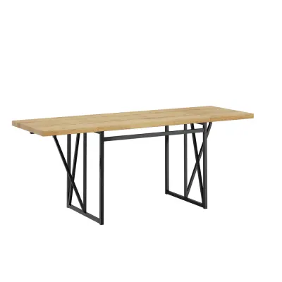 Stol Sklopivi Spremanje Boja Drvo 200x96x76cm FWT113-N