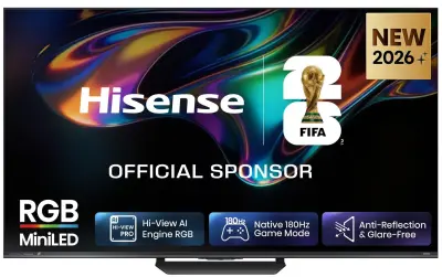 TV HISENSE 55UR8S, 139.7cm (55"), RGB Mini LED, 4k UHD Smart TV, VIDAA OS