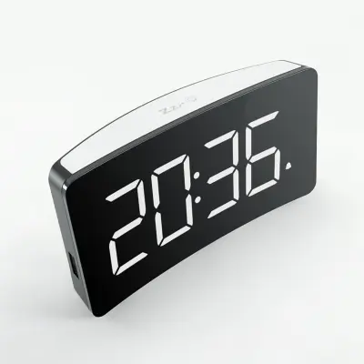 USB noćno svjetlo i budilica s podesivom RGB svjetlinom, dvostruki alarm