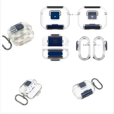 Zaštitni TPU ovitak za Apple AirPods Pro 3 s bravom i stalkom Transparent