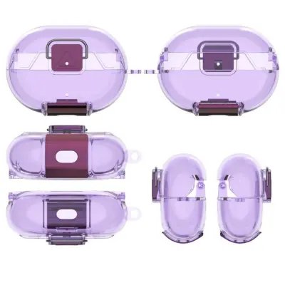 Zaštitna TPU maska s bravom za Beats Studio Buds i Buds+ - periva Purple