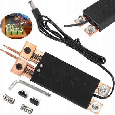Držač Za Točkovnu Lemilicu Sunkko 18650 – Čvrsta Mjedena Izrada, Jednoručna Control | 155,5X42,5X17,5Mm, ≥800A, DC 4-12V