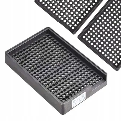 Antistatička ESD Posuda Za Vijake 2.5-3 Mm – 273 Otvora, V-Oblikovani Otvori, Izdržljiva Plastika | Za Elektroniku I Servis
