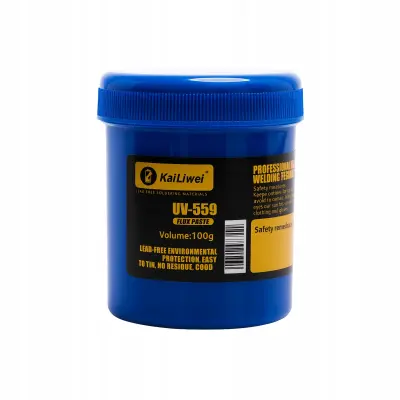Kailiwei UV-559 Paste Za Lemljenje Gelasta 100G – Bezolovna No-Clean | Za Precizno Elektroničko Lemljenje