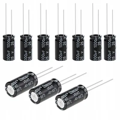 Elektrolitski Kondenzator Niskog ESR-A 1000Uf 25V 10X20 Mm Raster 5 Mm | Temperatura -40 Do 105 °C
