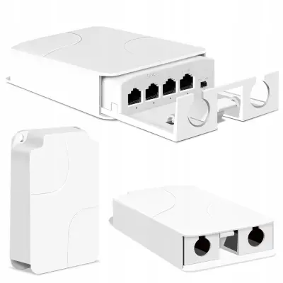 POE Repetitor – POE Repetitor 1X ULAZ 3X IZLAZ, 10/100 Mbps, IP55, 30W, IEEE802.3Af/At, VLAN, 150×98×34 Mm