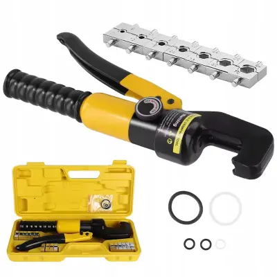 Hexcrimp Pro 70T – Hidraulična Kliješta Za Prešanje Kabelskih Čahura | 4–70 Mm², 8 Matrica, 8 Tona, U Koferu