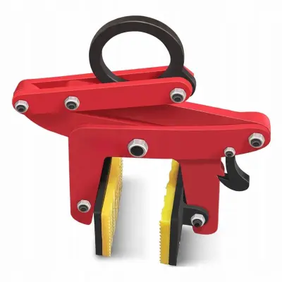 Steelgrip Proclamp 390KG – Transportna Kliješta Za Ploče, Staklo I Beton | 3–8,5 Cm, Nosivost 390 Kg, Gumeni Ručkovi, Čelična Konstrukcija