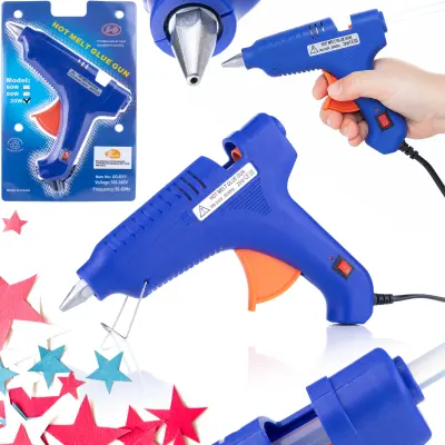 Ministick 20W Pištolj Za Vruće Ljepilo – Pjenasta Mlaznica 7 Mm | Za Djecu, Brzo Zagrijavanje, 100–240V