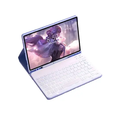 Bluetooth futrola s tipkovnicom i pozadinskim osvjetljenjem - kompatibilna sa Samsung Tab S6 Lite (10,4 inča)