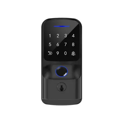 Pametna brava s jednim zasunom i čitačem otiska prsta, kompatibilna s Tuya WiFi — otisak prsta, PIN, RFID, aplikacija i ključ, aluminijska legura