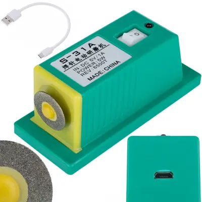 S-31A – Brusilica Vrhova Varilnih Igala | 5W, 5V USB, Volframova Legura, Magnetni Držač, Kompaktan