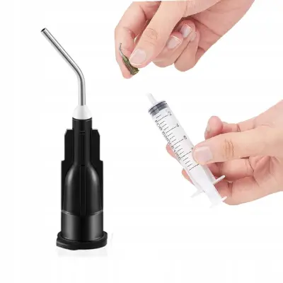 Igla Za Doziranje 27G Savijena 45° – Promjer 0,21 Mm, Prozirna | Višekratna Upotreba, Precizno Doziranje