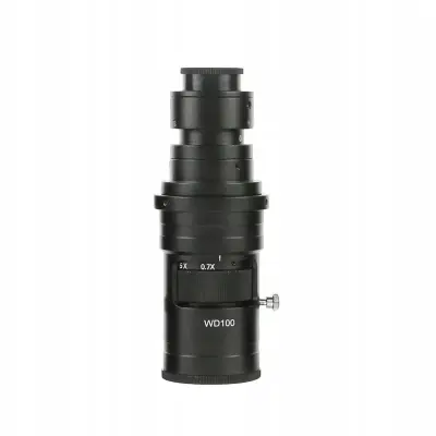 ODM-200X Objektiv Za Digitalni Mikroskop – 200x C‑Mount, Optika Visoke Kvalitete | Radna Udaljenost 90–97 mm, Ø 50 mm